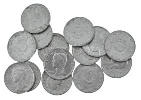 1948. 5f Al (15x, közte kisebb-nagyobb anyaghibával rendelkező darabok) T:AU,XF Adamo F2