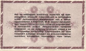 1946. 100.000AP sorozat- és sorszám nélkül T:I