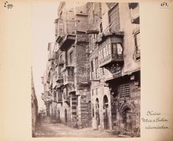 ca 1890 Adelphoi Zangaki: Egyiptom Kairó Tulon városrész / Arab asztalosok. Cholnoky Jenő földrajztudós és utazó által feliratozott fotó karton 38x30 cm    ca 1890 Adelphoi Zangaki: Egypt, Tulon district / Arab carpenters, Signed albumen photos inscribed by Jenö Cholnoky Hungarian traveler cardboard 38x30 cm