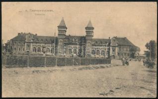 1918 Ukrán képeslap Budakalászra "M. kir. 5. honvéd rohamfélezred" + "TP / 635 b"...