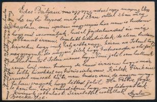 1915 Tábori posta levelezőlap Sziléziai tartalékkórháznak címezve / Field postcard addressed to a re...