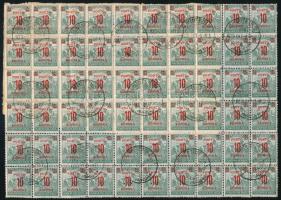 1923 Pótszállítólevél Hajmáskér táborba küldve, Kisegítő Portó 10K / 2 1/2K 60-as tömbbel. Nagyon ri...