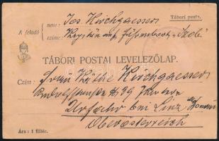 1914 Tábori posta levelezőlap a dunai flotilla Szob hajójáról Linzbe küldve cenzúra bélyegzéssel / Field postcard from motor boot Szob addressed to Linz with censorship mark