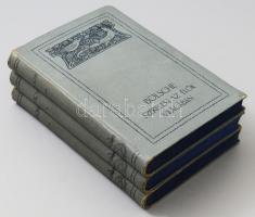 Bölsche: Szerelem az élők világában. A szerelem fejlődéstörténete I-II-III. Bp., 1910, Politzer Zsigmond és Fia. Kiadói egészvászon kötés, színezett lapszélek, kopottas állapotban.