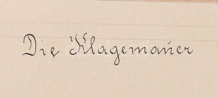 ca 1890 Félix Bonfils (1831-1885): Palesztina, Jeruzsálem, Aranykapu / Zsidók fala (Siratófal), kéto...