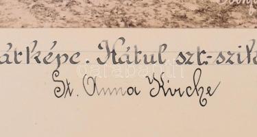 ca 1890 Félix Bonfils (1831-1885): Palesztina, Jeruzsálem, Szent Anna templom, városi látkép / Olajf...