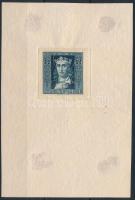 ~1930 Horváth Endre fogazatlan Szent Imre megvalósulatlan bélyegterve kasírozva