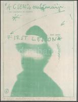 Swierkiewicz Róbert (1942-): A csend szubsztanciája, 1979. Szitanyomat, velúrpapír. Jelzett, 34x25,5 cm