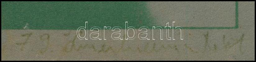 Swierkiewicz Róbert (1942-): A csend szubsztanciája, 1979. Szitanyomat, velúrpapír. Jelzett, 34x25,5...