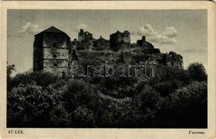 1943 Fülek, Filakovo; várrom / Filakovsky hrad / castle ruins + "FÜLEK PU. LEVÉLSZEKRÉNYBŐL" (EM)