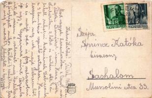 1943 Fülek, Filakovo; várrom / Filakovsky hrad / castle ruins + "FÜLEK PU. LEVÉLSZEKRÉNYBŐL&quo...