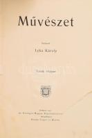 1911-1912 Művészet, szerk. Lyka Károly, 10-11. évfolyam, kiadja: Singer és Wolfner, félvászon kötésb...