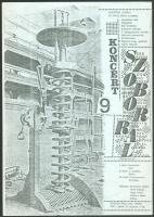 Galántai György (1941-): Koncert szoborral, Galántai György új akusztikus szobrai, 1985. Kétoldalas plakát vagy plakátterv, 29,5x21 cm. Ritka!