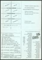 Galántai György (1941-): Koncert szoborral, Galántai György új akusztikus szobrai, 1985. Kétoldalas ...