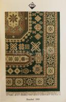 ca 1920 14 db régi perzsa szőnyegeket ábrázoló nyomat 15x21 cm