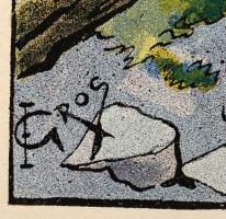 Edmond Gros (1864-1933): 4 db illusztráció (Cocorico). Nyomat, papír, jelzett a nyomaton. Egyik lap ...