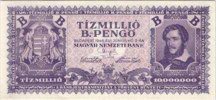 1946. 10.000.000BP T:I- jobb oldalon kis törés