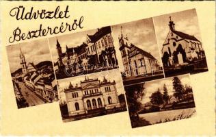 Beszterce, Bistritz, Bistrita; részletek / multi-view postcard
