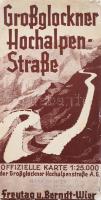 ca 1940 Grossglockner Hochalpen Strasse térkép. 1:25 000 68x54 cm