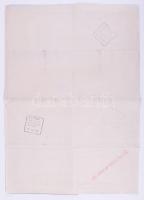 Tót Endre (1937-): Prelude of mail art, 1971. Ofszet, papír, jelezve jobbra lent nyomtatva, hátoldal...