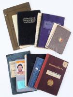 ca 1930-1960 13 db igazolvány, munkakönyv, stb