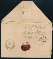 1874 Ajánlott levél 3 db Réznyomat 5kr bélyeggel / Registered cover with 3 x 5kr "RAJECZ" ...