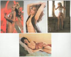 11 db MODERN erotikus akt képeslap, közte néhány régi / 11 modern erotic nude postcards, with some p...