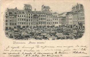 1898 Warsaw Old Town square fair (EB)