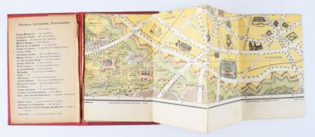 Párizs műemlékei térkép. Tous les Monuments de Paris. Egészvászon kötésben