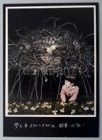 Noruo Shinoda (1947-, japán művész): 5 db grafika és nyomat (Tengerparti szikla stb.). Klf. techniká...