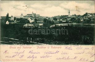 1900 Vukovár, Vukovar; látkép. J. Bagdy kiadása / general view (r)