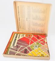 cca 1933 A legszebb város, Budapest kis idegenvezetője társasjáték eredeti doboza és táblája, doboz ...