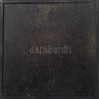 Hegedűs 2 László (1950-): Cím nélkül, 1996. Olaj, vegyes technika, papír, faroston. Jelzett a hátoldalán. Fakeretben 20x20 cm.