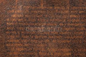 Hegedűs 2 László (1950-), Esterházy Péter (1950-2016): Cím nélkül, 1990-es évek. Vegyes technika, fé...