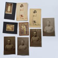 20 db fotó egy katonatiszt orvos családjáról, közte 4 db katonai fotó, Temesváron készültek, 6×5,5 é...