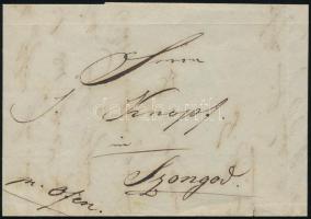 1842 Német nyelvű levél Budáról küldve