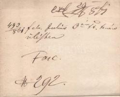 1861 A prágai polgármesteri hivatalból Bécsbe küldött levél pecsétekkel