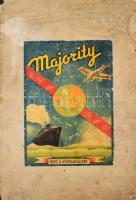 ca 1940 Majority harc a nyersanyagért társasjáték táblája 64x48 cm