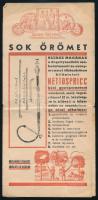 c 1930 Nettospricc permetező reklám leporello