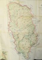 1904 Torontál vármegye közigazgatási és földmívelési térképe. 1904. Szerkesztetett és nyomatott a M....