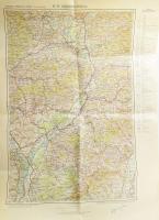 ca 1910 Pozsony és Breclaw környékének 1: 200 000 méretben,