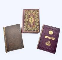 3 darab Jókai Mór Nemzeti díszkiadás. Rákóczy fia 1897 + Sárga rózsa / A Kráó 1898 + Bálványos-vár 1896. Közte sérült borító, kijáró lapok.
