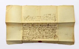 1845 Nemes Gomba Mihály mezőkeresztesi mezővárosbeli nemesség hadnagyának címzett boríték