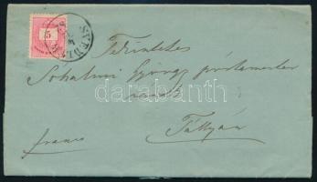 1882 5kr levélen / on cover "SVEDLÉR"