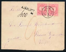 1880 3 x 5kr levélen / on cover "KIS-UJSZÁLLÁS"