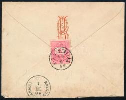 1880 3 x 5kr levélen / on cover "KIS-UJSZÁLLÁS"