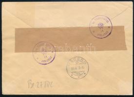 1958 Brüsszeli világkiállítás blokk ajánlott FDC-n / Mi block 27 on FDC
