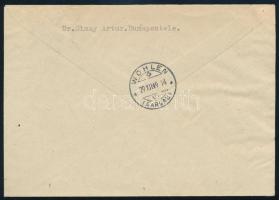 1949 Bélyegnap kisív ajánlott levélen Svájcba / Mi 1065 mini sheet on registered cover