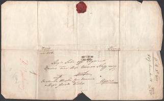 1847 Pozsony, Báró Barkóczy László (1791-1847) halála kapcsán írt levél Fésüs György aláírással