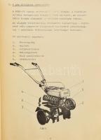 cca 1980 Robi-55 univerzális kerti kisgép üzemeltetési dokumentációja, papírkötés, ázott, 87p